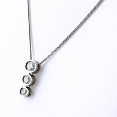 メレダイヤ デザインネックレス ネックレス Pt850 ダイヤモンド レディース ノンブランドジュエリー 【中古】nbjwl