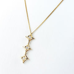 メレダイヤ デザインネックレス ネックレス K18 750 ダイヤモンド レディース ノンブランドジュエリー 【中古】nbjwl