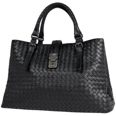 ボッテガヴェネタ イントレチャート ローマバッグ トートバッグ レザー 171265 レディース ブランドバッグ・小物 【中古】brbag