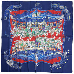 エルメス カレ90 TOURNEZ MANEGE スカーフ シルク レディース ブランドバッグ・小物 【中古】brbag