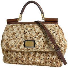ドルチェアンドガッバーナ シシリー ハンドバッグ ラフィア レディース ブランドバッグ・小物 【中古】brbag