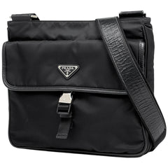 プラダ ロゴプレート ショルダーバッグ ナイロン レディース ブランドバッグ・小物 【中古】brbag