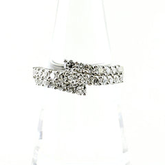 メレダイヤ デザインリング リング 12号 Pt900 ダイヤモンド レディース ノンブランドジュエリー 【中古】nbjwl