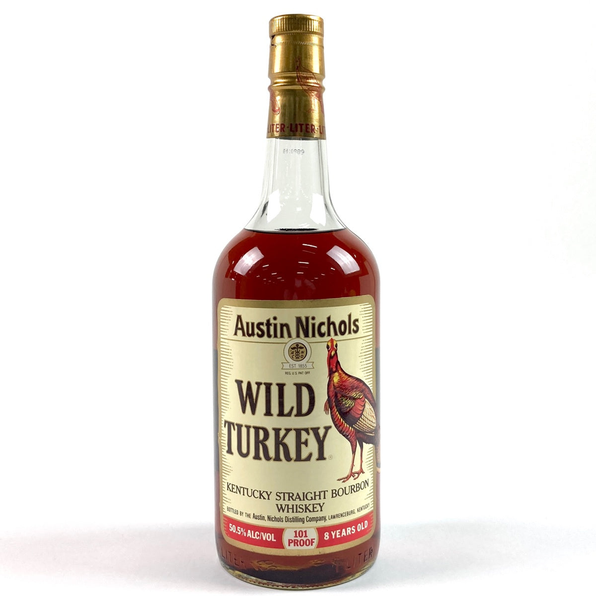 レアWILDTURKEY ワイルドターキー バーボンウイスキー 8年 旧ラベル ワイルドターキー 8年 旧旧ラベル バーボン 1000ml アメリカン