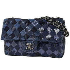 シャネル ショルダーバッグ シングルフラップ スパンコール レディース ブランドバッグ・小物 【中古】brbag