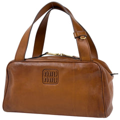 ミュウ ミュウ ロゴ ハンドバッグ レザー 5BB182 レディース ブランドバッグ・小物 【中古】brbag