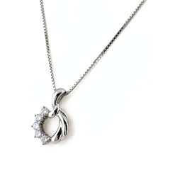 メレダイヤ ネックレス Pt900 Pt850 ダイヤモンド レディース ノンブランドジュエリー 【中古】nbjwl
