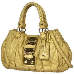 ミュウ ミュウ マテラッセ ハンドバッグ レザー レディース ブランドバッグ・小物 【中古】brbag