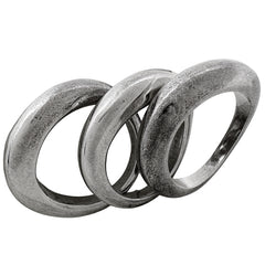 シャネル 3連 リング 10号 シルバー925 レディース ブランドアクセサリー 【中古】bracc