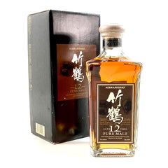 ニッカ 竹鶴 12年 ピュアモルト 角瓶 茶ラベル 660ml 国産ウイスキー 酒 【古酒】liqbb【東京都内限定お届け】
