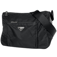 プラダ ロゴプレート ショルダーバッグ ナイロン レディース ブランドバッグ・小物 【中古】brbag