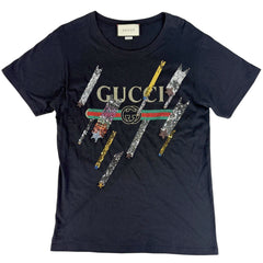 グッチ ロゴ 半袖Ｔシャツ トップス コットン レディース ブランドアパレル 【中古】brapp