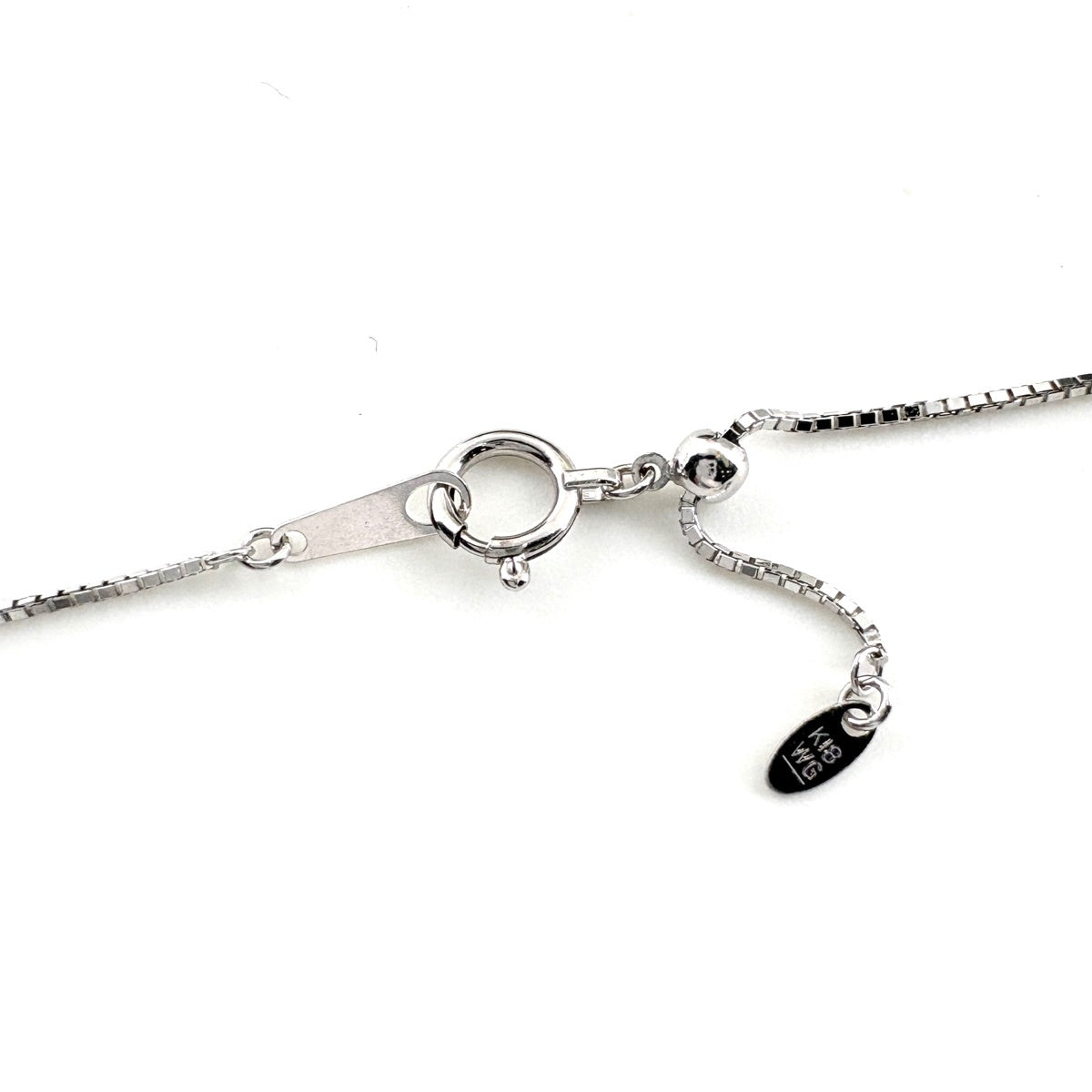 エメラルド デザインネックレス ネックレス K18 WG エメラルド