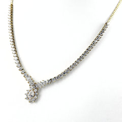 メレダイヤ デザインネックレス ネックレス K18 SV ダイヤモンド レディース ノンブランドジュエリー 【中古】nbjwl