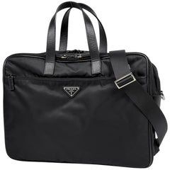 プラダ ロゴプレート ビジネスバッグ ナイロン V407S レディース ブランドバッグ・小物 【中古】brbag