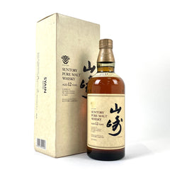 サントリー 山崎 12年 ピュアモルト 金花 750ml 国産ウイスキー 酒 【古酒】liqbb【東京都内限定お届け】