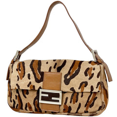 フェンディ ズッカロゴ マンマバゲット ショルダーバッグ ハラコ 26424 レディース ブランドバッグ・小物 【中古】brbag