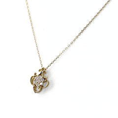 メレダイヤ デザインネックレス ネックレス K18 ダイヤモンド レディース ノンブランドジュエリー 【中古】nbjwl