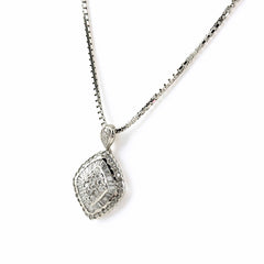 メレダイヤ ネックレス Pt900 Pt850 ダイヤモンド レディース ノンブランドジュエリー 【中古】nbjwl