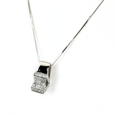 メレダイヤ デザインネックレス ネックレス Pt900 Pt850 ダイヤモンド レディース ノンブランドジュエリー 【中古】nbjwl