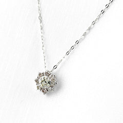 メレダイヤ デザインネックレス ネックレス K18 WG ダイヤモンド レディース ノンブランドジュエリー 【中古】nbjwl