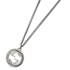 グッチ インターロッキングG ネックレス シルバー925 レディース ブランドアクセサリー 【中古】bracc
