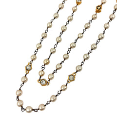 シャネル フェイクパール ネックレス GP レディース ブランドアクセサリー 【中古】bracc