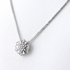 メレダイヤ デザインネックレス ネックレス K18 WG ダイヤモンド レディース ノンブランドジュエリー 【中古】nbjwl