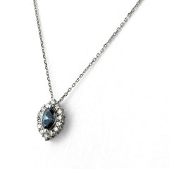 トリートメントダイヤ デザインネックレス ネックレス Pt900 Pt850 ダイヤモンド レディース ノンブランドジュエリー 【中古】nbjwl