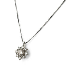 メレダイヤ デザインネックレス ネックレス Pt900 Pt850 ダイヤモンド レディース ノンブランドジュエリー 【中古】nbjwl