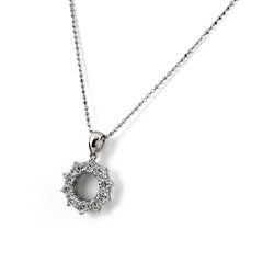 メレダイヤ ネックレス Pt900 Pt850 ダイヤモンド レディース ノンブランドジュエリー 【中古】nbjwl