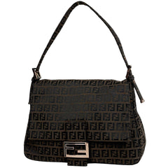 フェンディ ズッキーノ柄 ショルダーバッグ キャンバス 8BR001 レディース ブランドバッグ・小物 【中古】brbag