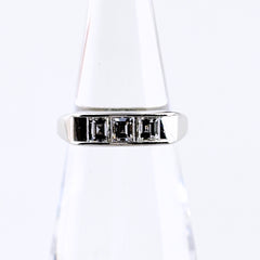 メレダイヤ デザインリング リング 8号 Pt900 ダイヤモンド レディース ノンブランドジュエリー 【中古】nbjwl