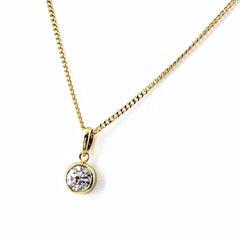 ダイヤモンド デザインネックレス ネックレス K18 ダイヤモンド レディース ノンブランドジュエリー 【中古】nbjwl