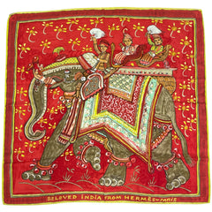 エルメス カレ90 BELOVED INDIA スカーフ シルク レディース ブランドバッグ・小物 【中古】brbag