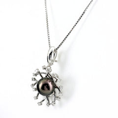 パール デザインネックレス ネックレス K18 K14 WG レディース ノンブランドジュエリー 【中古】nbjwl