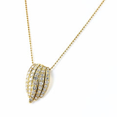 メレダイヤ デザインネックレス ネックレス K18 750 ダイヤモンド レディース ノンブランドジュエリー 【中古】nbjwl