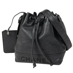 シャネル ロゴ チェーン ショルダーバッグ キャビアスキン レディース ブランドバッグ・小物 【中古】brbag