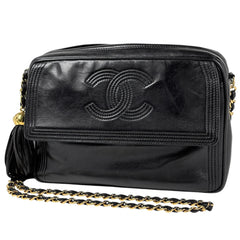 シャネル ココマーク フリンジ チェーン ショルダーバッグ レザー レディース ブランドバッグ・小物 【中古】brbag