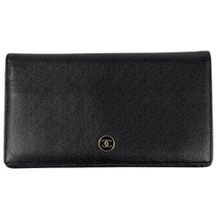 シャネル ココボタン 二つ折り 長財布 レザー レディース ブランドバッグ・小物 【中古】brbag