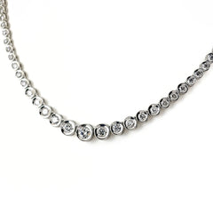 メレダイヤ デザインネックレス ネックレス Pt850 ダイヤモンド レディース ノンブランドジュエリー 【中古】nbjwl