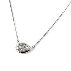メレダイヤ ネックレス Pt850 ダイヤモンド レディース ノンブランドジュエリー 【中古】nbjwl