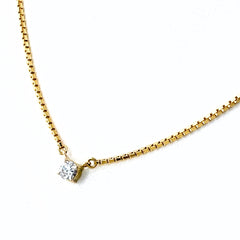 メレダイヤ デザインネックレス ネックレス 750 ダイヤモンド レディース ノンブランドジュエリー 【中古】nbjwl