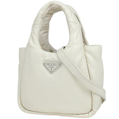 プラダ ロゴプレート ハンドバッグ レザー 1BA359 レディース ブランドバッグ・小物 【中古】brbag