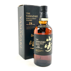 サントリー 山崎 18年 シングルモルト 700ml 国産ウイスキー 酒 【古酒】liqbb【東京都内限定お届け】