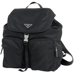プラダ ロゴプレート リュックサック テスートナイロン 1BZ005 レディース ブランドバッグ・小物 【中古】brbag