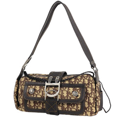 クリスチャンディオール トロッター柄 ショルダーバッグ キャンバス レディース ブランドバッグ・小物 【中古】brbag