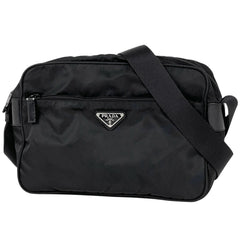 プラダ ロゴプレート ショルダーバッグ ナイロン レディース ブランドバッグ・小物 【中古】brbag