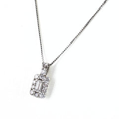 メレダイヤ デザインネックレス ネックレス Pt900 Pt850 ダイヤモンド レディース ノンブランドジュエリー 【中古】nbjwl