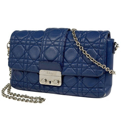 クリスチャンディオール カナージュ チェーン ショルダーバッグ レザー レディース ブランドバッグ・小物 【中古】brbag